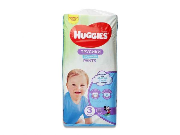 ϳ- Jumbo 3 (6-11) Boy 44 HUGGIES -  1