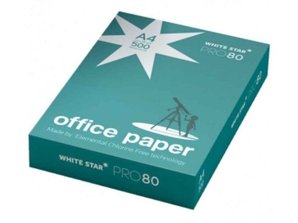  4 500 White Star PRO 80 (Papir PTE) Office Paper -  1