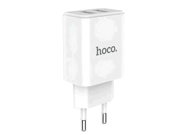    Home Charger 2.1A 2U Hoco C62A White VERON -  1