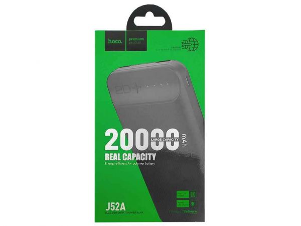  20000mAh Power Bank Hoco J52A 2A/2USB (input microUSB)  HOCO -  1