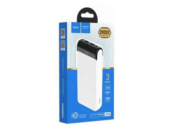  20000mAh Power Bank Hoco J59A 2.4A/2USB/LED  (input lightning/micro/Type-C)  HOCO -  1