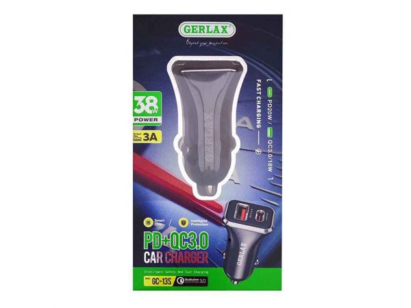    USB  GC-13S 3.0A/1USB/PD20W/QC3.0  Gerlax -  1