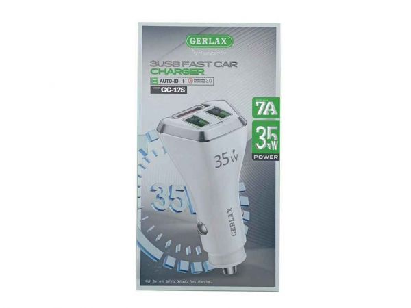    USB  GC-17S 7A/35W/3USB/QC3.0  Gerlax -  1