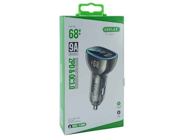    USB  GC-18S 9A/68W/1USB/2PD50W/QC3.0  Gerlax -  1