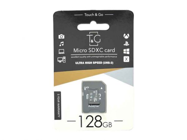     128Gb Micro SD (10) (adapter) UHS-3 TG -  1