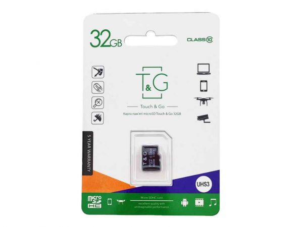     32Gb Micro SD (10) (-adapter) UHS-III TG -  1