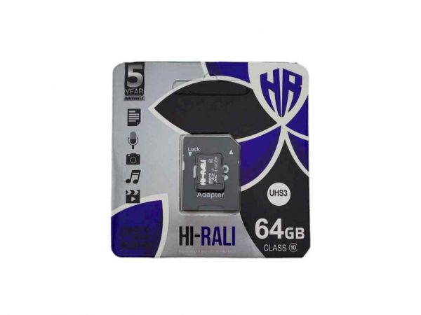     64Gb Micro SD (10) (adapter) UHS-II Hi-Rali -  1