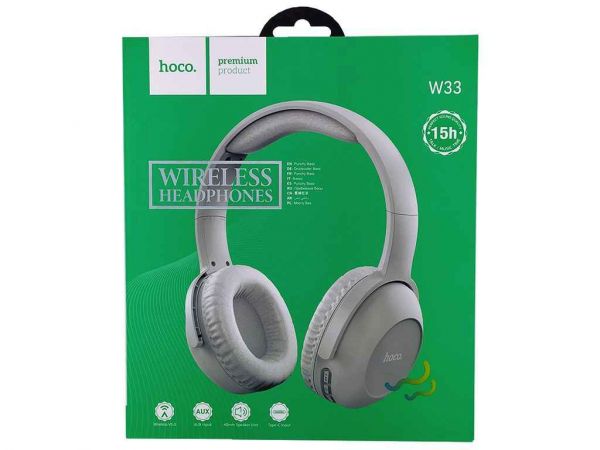   Hands Free  Bluetooth W33 BT5.0/AUX/mic/250mAh  HOCO -  1