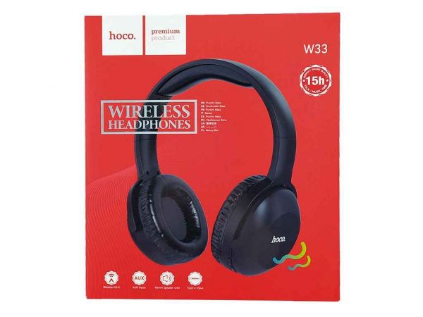   Hands Free  Bluetooth W33 BT5.0/AUX/mic/250mAh  HOCO -  1