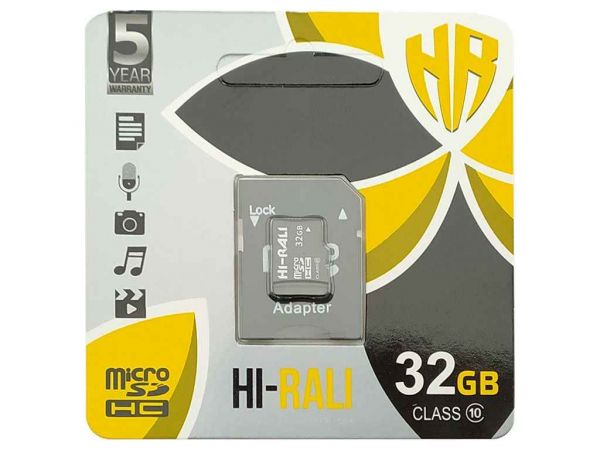  '   32Gb Micro SD (10) (adapter) Hi-Rali -  1