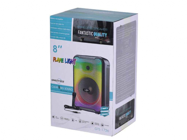    GTS-1726 Bluetooth 8 36x24x18 USB/TF/BT/FM/AUX/RGB/  Gerlax -  1