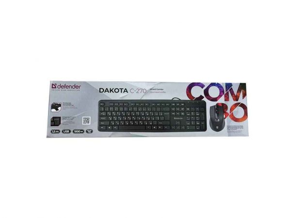  USB  Dakota C-270 (Ua/Eng/Ru)/107/3/1000DPI  1,5 Defender -  1