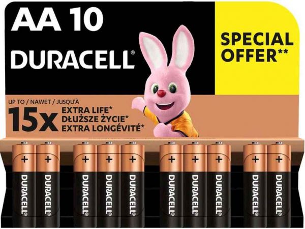   LR6/AA Basic 1.5V 10 . 52496 DURACELL -  1