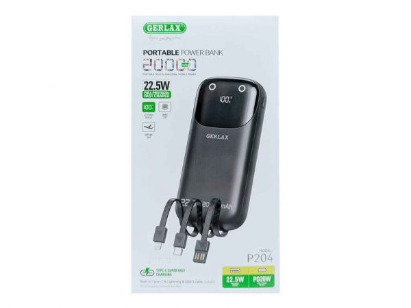 Power Bank 20000mAh P204 Gerlax -  1