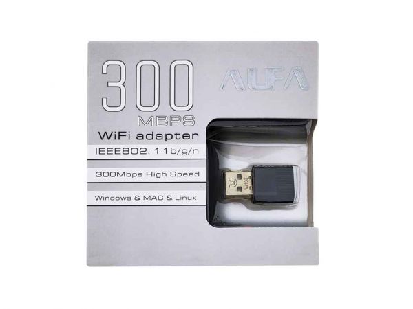  Wi-Fi USB W133, RTL8192IC, WPS button, 300Mbps ALFA -  1