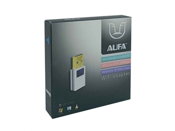  Wi-Fi USB W134, RTL8192IC, WPS button, 300Mbps ALFA -  1