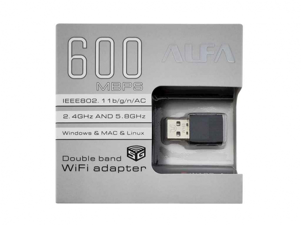  Wi-Fi USB W163, RTL8811IC, 2.4GHz5GHz, 600Mbps ALFA -  1