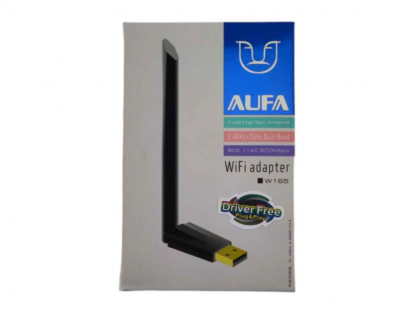  Wi-Fi USB W165, RTL8811IC, 2.4GHz5GHz, 600Mbps 3DBI ALFA -  1