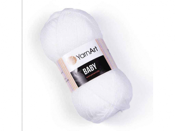  Baby  100%  150 50 5/ 501-White YarnArt -  1