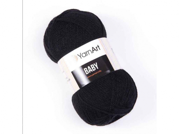  Baby  100%  150 50 5/ 585-Black YarnArt -  1