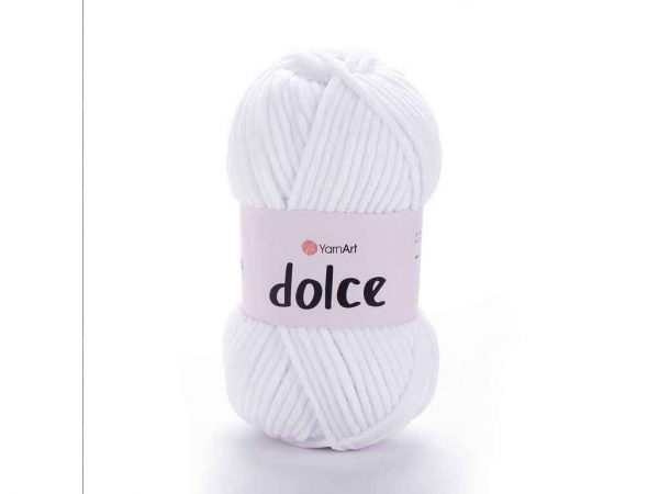  Dolce  100%  120 100 5/ 741-White YarnArt -  1