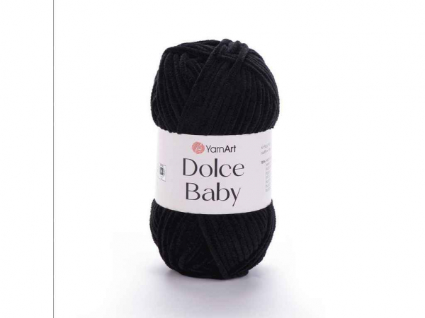  Dolce Baby  100%  85 50 5/ 742-Black YarnArt -  1