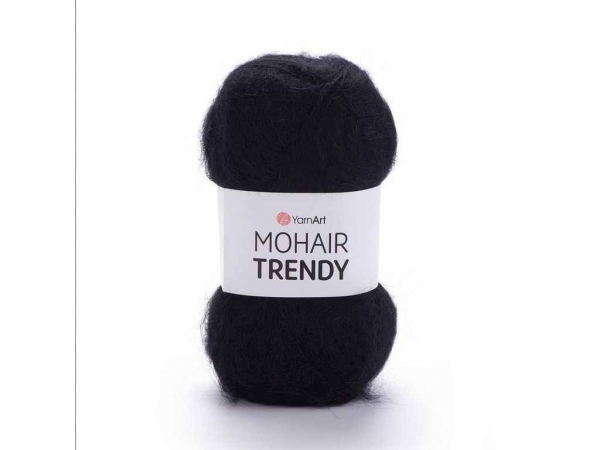  Mohair Trendy  50%  50%  220 100 5/ 102-Black YarnArt -  1