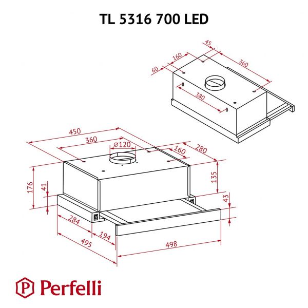  Perfelli TL 5316 BL 700 LED -  10