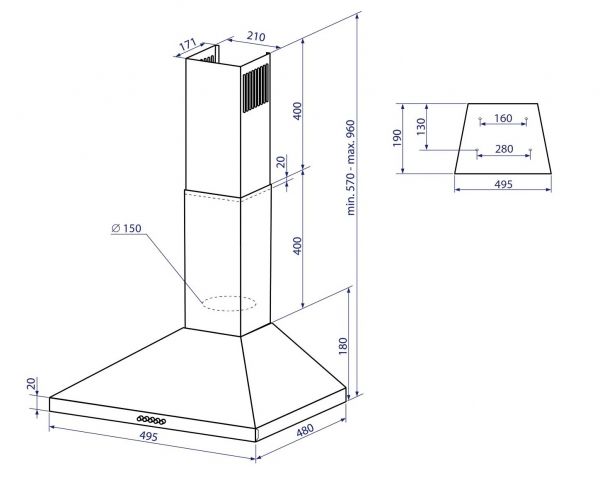  Minola HK 5614 BL 1000 LED -  10