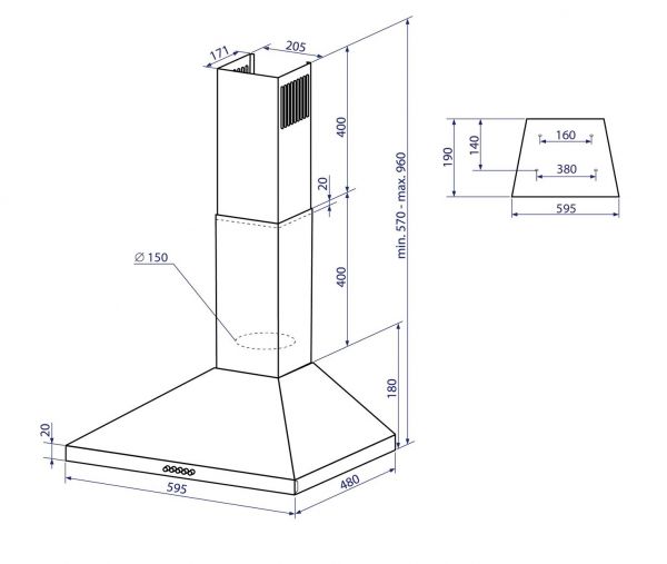  Minola HK 6614 BL 1000 LED -  10