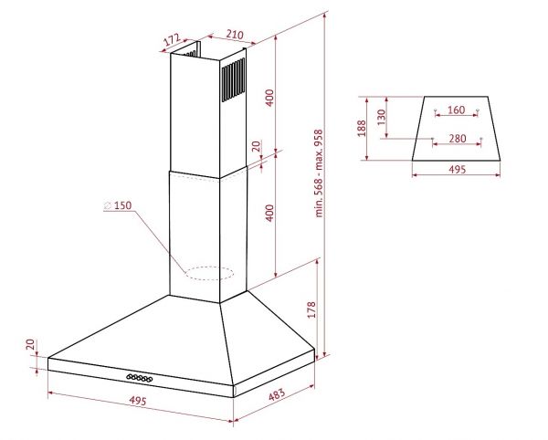  Perfelli K 5210 WH 700 LED -  10