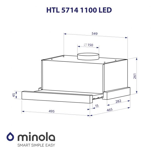  Minola HTL 5714 WH 1100 LED -  11