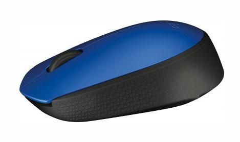   Logitech M171, Blue/Black, USB (2.4 GHz), 1000 dpi, 3 , 1xAA (910-004640) -  1