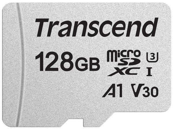   TRANSCEND microSDXC 300S 128GB UHS-I U3 no ad -  1