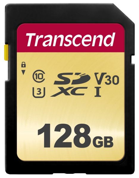   Transcend SDXC 128GB UHS-I U3 500S (TS128GSDC500S) -  1