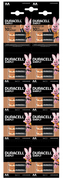  Duracell LR06 MN1500 . 12 .  ( 210) (5014588/5010608/5014439) -  1