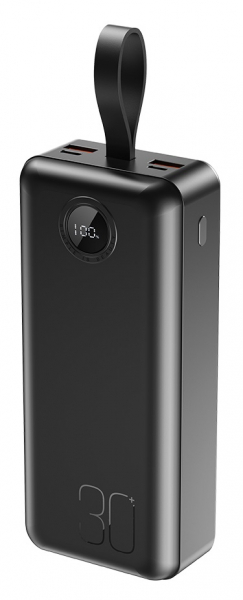    XO PR240 - 30000 mAh PD20W + QC22.5W with light (Black)  (PR240_Black) -  1