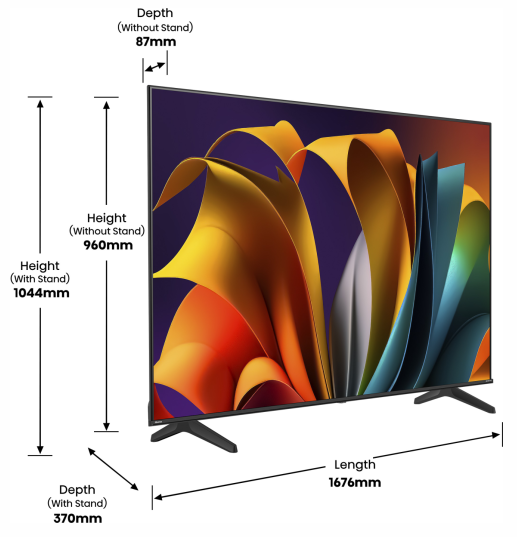 LED- Hisense 75A6N  (20013125) -  9