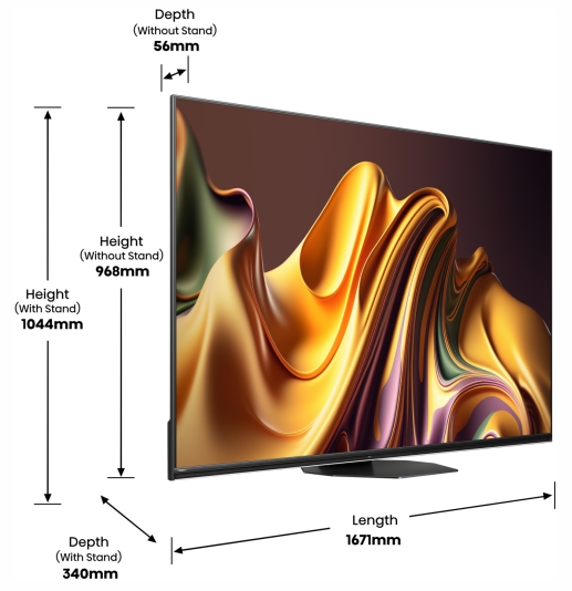 LED- Hisense 75U8NQ  (20013930) -  6