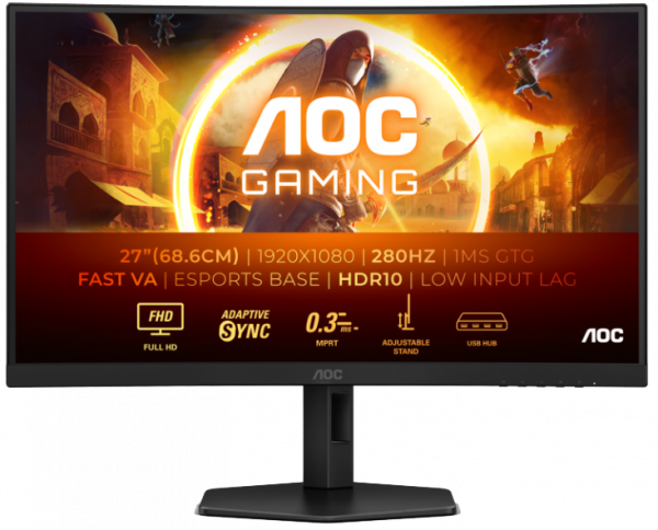  27" AOC C27G4ZXU Black -  1