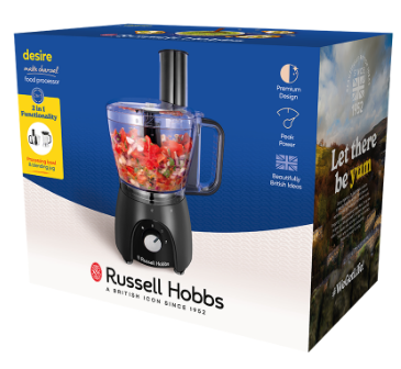   Russell Hobbs 27111-56 Matte Charcoal Food Processor  (25189024002) -  9