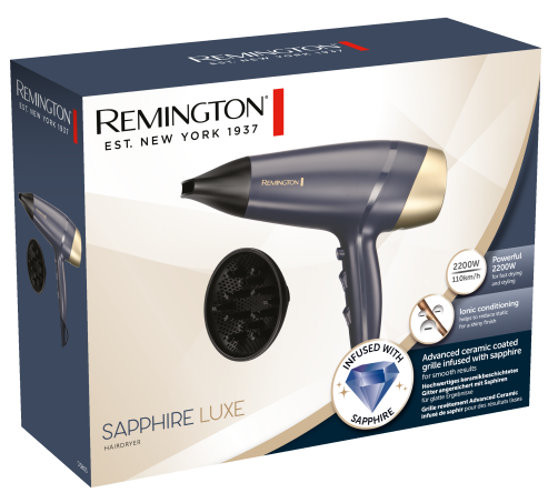  Remington D5805 Sapphire Luxe Hairdryer  (45789560100) -  5