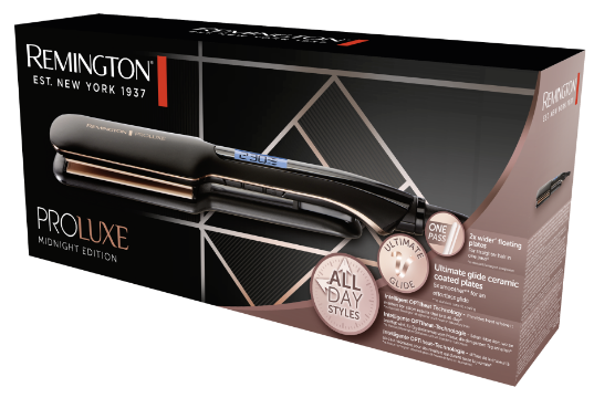   Remington S9150B PROluxe Midnight Wide Plate Straightener (45791560100) -  3