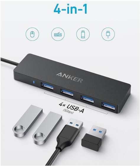  Anker PowerExpand Direct 4-in-1 USB-C PD Media Hub  (A8309G11) -  2