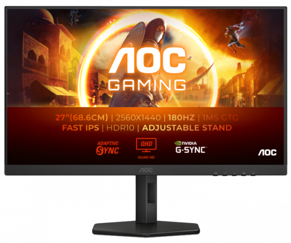  27" AOC Q27G4XF Black/Grey -  1