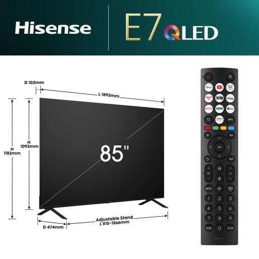 LED- Hisense 85E7NQ  (20014006) -  4