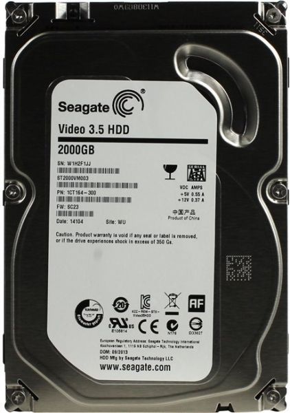  HDD SATA 2.0TB Seagate Pipeline HD 5900rpm 64MB (ST2000VM003) -  1