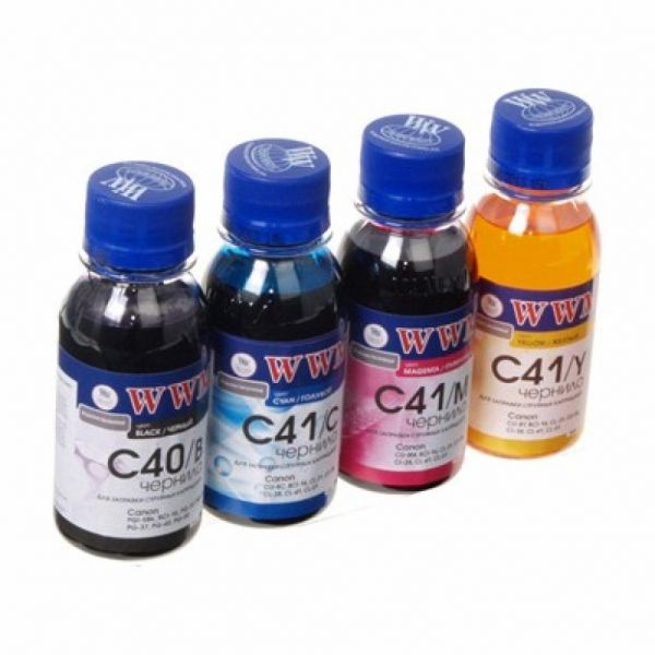   WWM Canon C40/B, C41/C, C41/M, C41/Y, 100  (C40/41SET-2) -  1