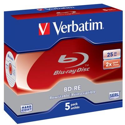  BD-RE Verbatim 25Gb 2x Jewel 5 Hard Coat (43615) -  1