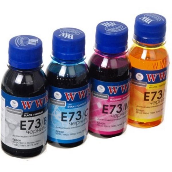   WWM Epson E73/B, E73/C, E73/M, E73/Y, 100  (E73SET-2) -  1